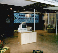 Allestimento stand Banca di Credito Cooperativo Allestimento stand Banca di Credito Cooperativo
